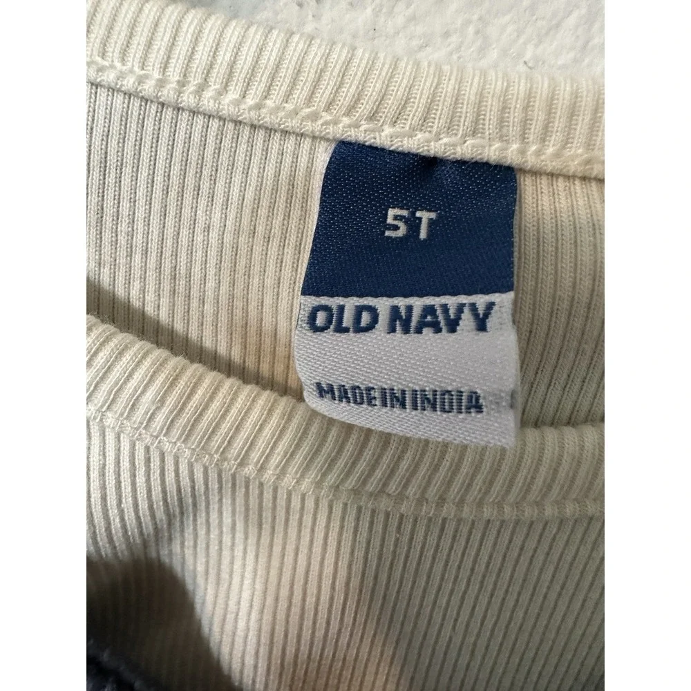 Old Navy Toddler Girls Corduroy Dress Set 5T Dusk Navy Pinafore Jumper 2-Pc Fall